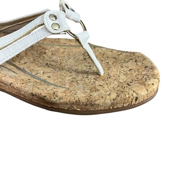 Aetrex Taylor Womens White Sandals Thongs Slides Flip Flops Summer Shoes 8.5 - Picture 2 of 16
